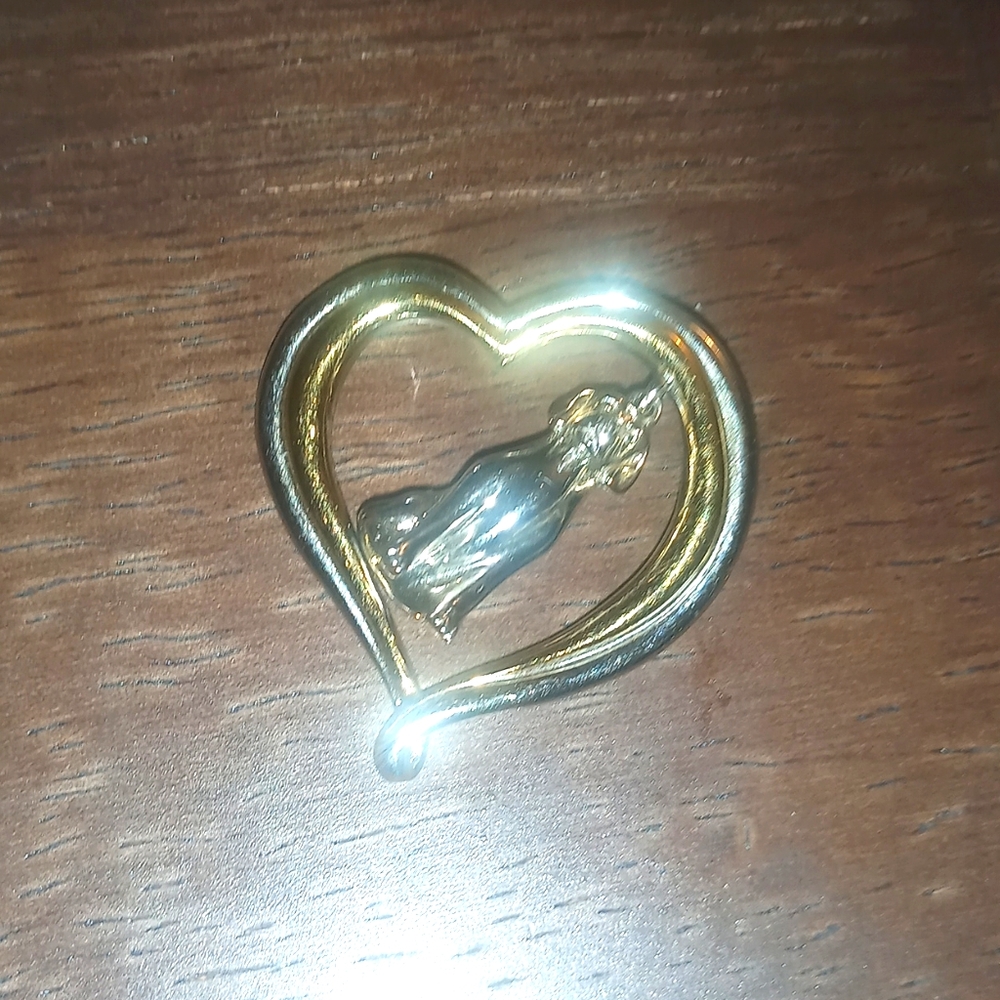 BGE 925 Sterling Silver Heart Labador Pendant